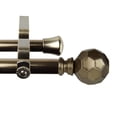 thumbnail image 2 of 120" to 170" Adjustable 3/4" Dia Double Curtain Rod in Antique Brass with Ludmila Finials,(4790-994), 2 of 3