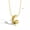 C, variant on A to Z Bubble Alphabet Letter Pendant Necklace Gold Snake Chain 45cm/18inch-M