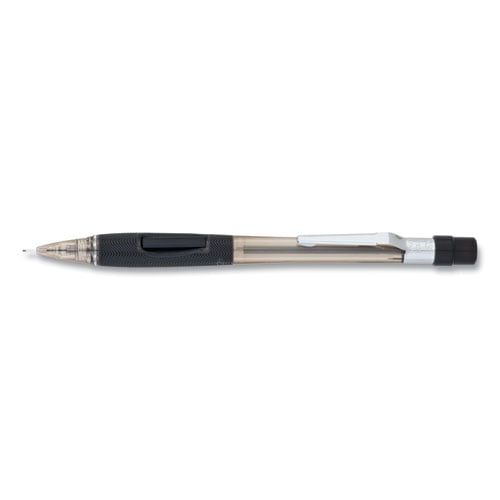 Quicker Clicker Mechanical Pencil, 0.5 Mm, Hb (#2.5), Black Lead, Transparent Smoke Barrel | Bundle of 10 Each
