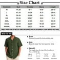 thumbnail image 3 of Lumtrix Mens Shirt Guayabera Cuban Short Sleeve Button Down Cotton Summer Beach Solid Color Shirts with Pocket White 5XL, 3 of 5