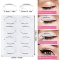 thumbnail image 3 of Plantilla para sombra de ojos, plantilla para delineador de ojos, pegatinas reutilizables, juego de herramientas de maquillaje ahumado, delineador de ojos de gato, ojos ahumados, plantillas para ojos, 3 of 5