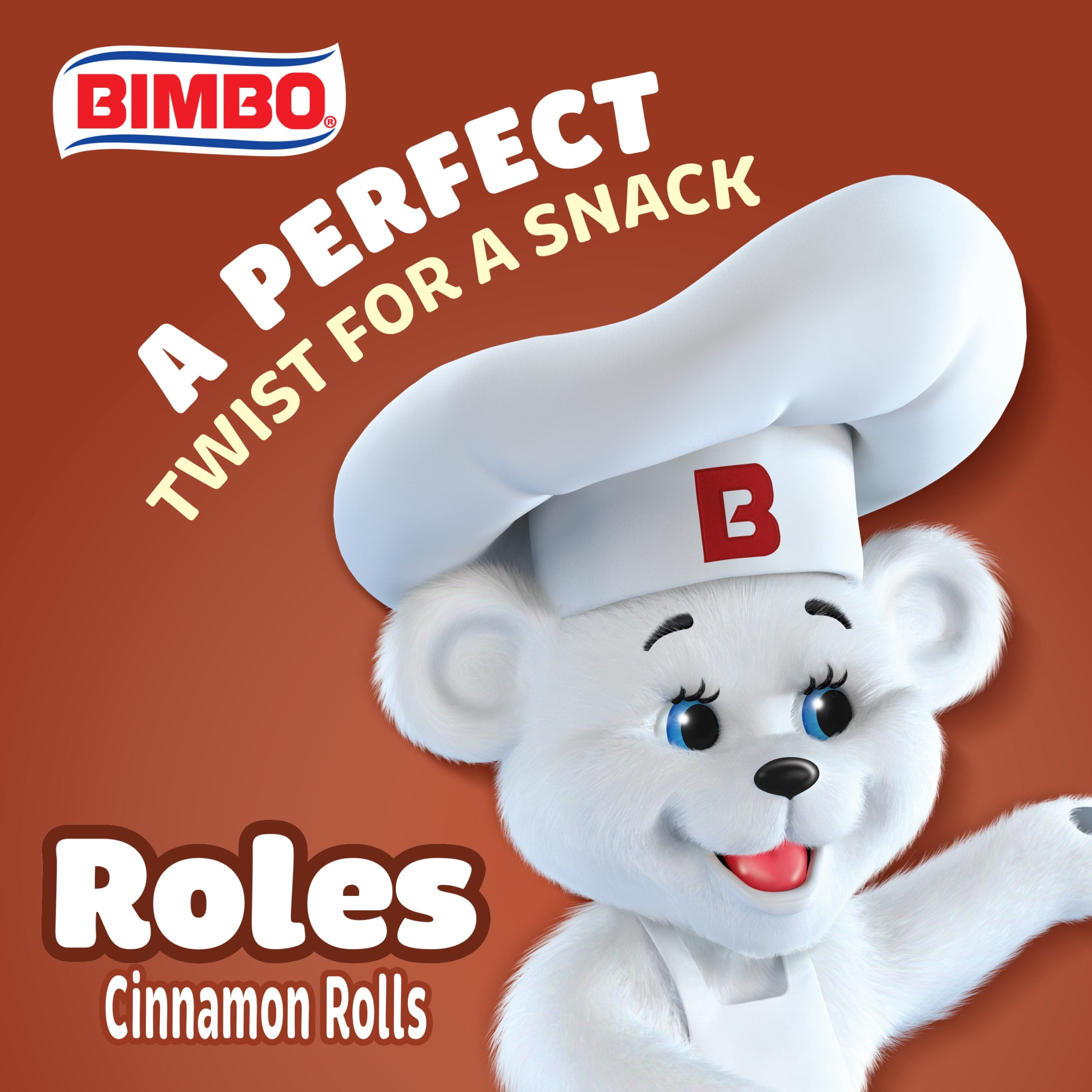Bimbo Roles de Canela con Pasas Cinnamon Rolls with Raisins, 6 count, Pastries, 12.88 oz Bag