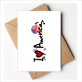 thumbnail image 1 of I Love America World Flag Heart Greeting Cards You are Invited Invitations, 1 of 3