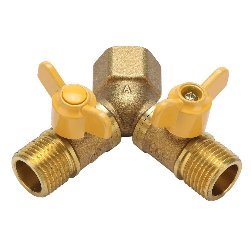 New Garden Irrigation Double Tap Hose Adapter Dual Faucet Connector 