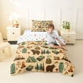thumbnail image 4 of Erosebridal Kids Camping Themed Twin Comforter Sets,Rustic Farmhouse Cabin Adventure Bedding Set For Boys,Reversible,2 Pieces, 4 of 7