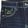 thumbnail image 3 of KIDSCOOL SPACE Big Boys Jeans,Kid Elastic Band Inside Slim Fit Denim Pants,Deep Blue,9-10 Years, 3 of 5
