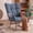 Blue, variant on OMNIBERG Nursery Rocking Chair Teddy Upholstered Glider Rocker, Accent Rocking Chair Padded Seat with Side Pocket and Extended Footrest Comfy Armchair Side Chair for Living Room Bedroom Offices,Grey