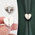 thumbnail image 1 of PEONAVET Heart Curtain Magnets Heart-Shaped Magnetic Curtain Button Heart Magnetic Curtain Clips Nail Detachable Window Curtains Light Close Buckle Living Room Curtain, 1 of 5