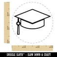 thumbnail image 2 of Graduation Cap Hat Self-Inking Rubber Stamp Ink Stamper - Black Ink - Small 3/4 Inch, 2 of 7