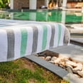 thumbnail image 5 of Arkwright Cabo Cabana Chaise Lounge Covers - 100% Cotton Terry - 30 x 85 in. - (2 Pack) Green/Grey, 5 of 8