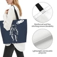 thumbnail image 4 of ZICANCN Future Astronaut Tote Bag , Grocery Bags Reusable Shopping Bags with Handles Durable Foldable Washable for Women Men, 4 of 8