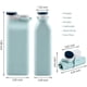 thumbnail image 2 of Botella de agua plegable sin BPA – Botella de agua plegable para botellas deportivas de viaje con triple sello ligero 20 oz (azul) Sincero Electrónica, 2 of 5