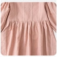 thumbnail image 5 of Odeerbi Kids Girls Long Sleeve Cotton Dress Spring Summer Cute Solid Color Round Neck Lantern Sleeve Dress Kids Girls Clothes, 5 of 9