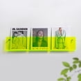 thumbnail image 5 of ROYALITA 2-Pack Acrylic Magazine Holder Brochure Holder, 17" Record Holder Magazine Rack, Fashion Hanging Bookshelf Literature Storage Rack for Waiting Room, Living Room, Office, Green 17 Inch, 5 of 5