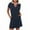 Navy, variant on Busydd Summer Dresses for Women 2025 Trendy Lapel Sundresses for Women Casual Color Block Summer Dress Comfy V Neck Shirt Dress Loose Golf Tennis Dresses with Pockets