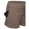 thumbnail image 4 of KOGMO Womens Lightweight Linen Shorts with Drawstring (10 Colors), 4 of 5