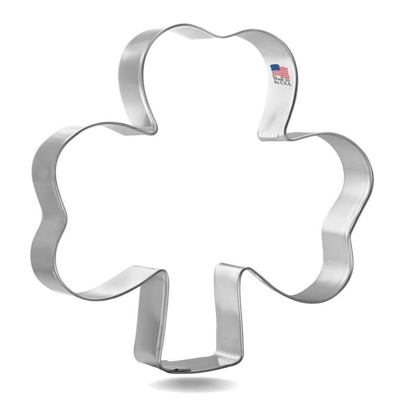 CookieCutter.Com Shamrock Cookie Cutter 5 in –Tin Plated Steel Cookie Cutters – Made In The USA