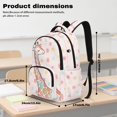 thumbnail image 6 of Garronmavis Cream Pastel Confetti Dot Cartoon Giraffe Children Backpack Combo, 17 Inch Safari Animal Casual School Bag with Thermal Lunch Pack, Pen Case and Drink Bottle Holder, 6 of 8