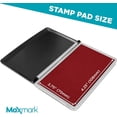 thumbnail image 3 of MaxMark Large Crimson Red Stamp Pad - 2-3/4 by 4-1/4 - Premium Felt Pad, 3 of 5