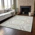 thumbnail image 6 of Addison Rugs Mayfield Washable Transitional Circles Ivory Rectangle Rug, 8' x 10', 6 of 6