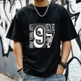 thumbnail image 3 of Men's Short Sleeve Graphic T shirt Collection Summer New Trend Fashion Sports Shirt Small, 3 of 5