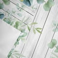 thumbnail image 6 of Valance for Windows,Rustic Green Leaves on Gray Wood Valances Curtain Rod Pocket Valance for Kitchen Bedroom Living Room Bathroom,Watercolor Eucalyptus Leaf Short Curtains Window Treatment 42x12in, 6 of 9