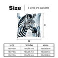 thumbnail image 5 of Zebra Set of 2 Velvet Throw Pillow Covers Inserts with 16x16, 18x18, 20x20 Inches Chair Pillow Covers - Unique Patterns for Throw Pillows for Various Occasions, 5 of 6
