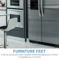 thumbnail image 2 of CUITING 4pcs Square Furniture Risers Rubber Bed Risers Table Chair Height Lift Riser, 2 of 10