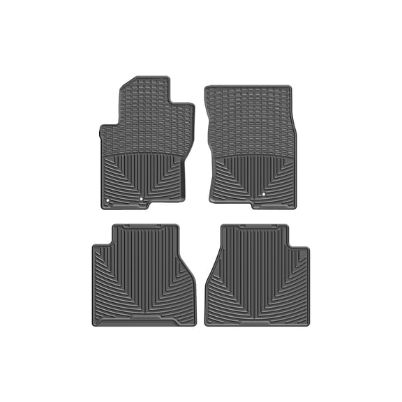 WeatherTech All-Weather Floor Mats compatible with 2016-2021 Nissan Frontier - 1st & 2nd Row, Black