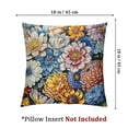 thumbnail image 4 of BANET Outdoor Pillow Covers Blue Orange Decorative Washable Square Throw Pillow Covers Cushion Case Farmhouse Decor for Couch Sofa Bedroom Home (Pack of 2) 18x18in, 4 of 7