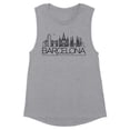 thumbnail image 1 of Skyline Barcelona Women's Muscle Tank Medium Heather Grey, 1 of 5