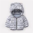 thumbnail image 2 of Mercatoo Girls Down Jacket Size 8 Hooded Girls Boys Baby Winter Warm Toddler Outerwear Coat Cartoon Jacket Windproof, 2 of 3