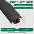 thumbnail image 2 of Uxcell Flexible EPDM Rubber Strip (16.4 ft Long, 1/2"(14mm) Wide) - Weather/Aging Resistant Concrete Expansion Joint Filler for Driveway/Sidewalks/Concrete Crack Repair/Replacement, Black, 2 of 7