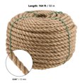 thumbnail image 6 of ZOENHOU 164 Feet 1/2 Inch Natural Burlap Jute Rope, Twisted Hemp Rope, Thick Manila Rope for DIY Crafting, Hanging, 6 of 6