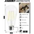 thumbnail image 5 of SHINESTAR Dimmable Edison Bulbs 60 Watt LED, Warm White 2700K, Vintage ST58 Antique LED Filament Bulbs, E26 Medium Base, 80+ CRI, Clear Glass, 8 Pack, 5 of 8