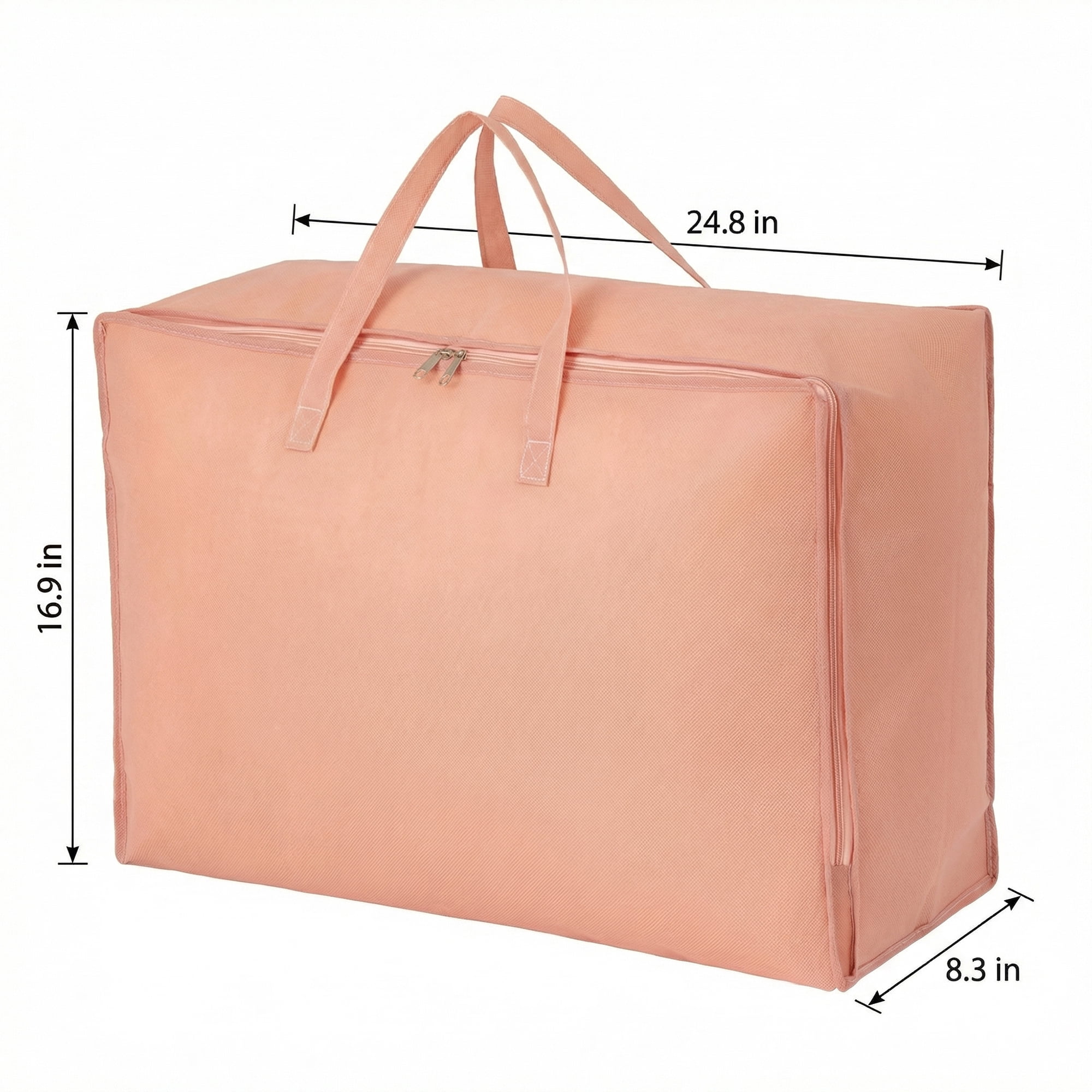 Unique Bargains Clothing Storage Bag Organize Bedroom and Closet Pink 24.8"x16.9"x8.3"