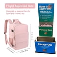 thumbnail image 3 of Mochila de viaje Hanples Carry On 35L impermeable para mujer, 3 of 9