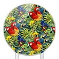 thumbnail image 3 of Acrylic Majestic Macaws Colorful Rainforest Pattern Cake Topper Party Decoration for Wedding Anniversary Birthday Graduation, 3 of 7