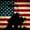 Memorial Day USA Flag, variant on Elephant Stock Navy Camo Usa Flag Wall Art - Horizontal Canvas Wall Art - Living Room Wall Decor - Military Canvas - Black And Gray Decor - 39" x 26"