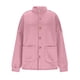 thumbnail image 4 of AUNVITO Women's Solid Color Lantern Sleeve Stand Collar Casual Button Front Jacket with Pockets Relaxed and Trendy Style, 4 of 9