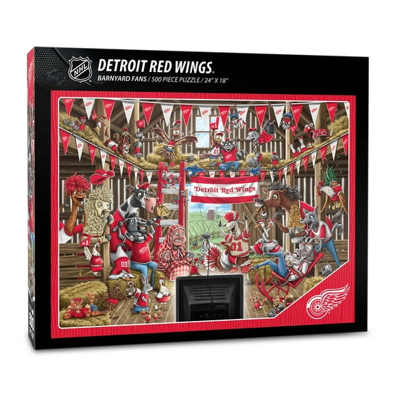 YouTheFan NHL Detroit Red Wings Barnyard Fans Puzzle - 500 Piece