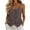 Brown-tanks, variant on Womens Cotton Linen Cami Tops, Button down V Neck Adjustable Spaghetti Straps Undershirts, Summer Beach Vacation Comfy Fashion Tank Tops