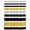 Yellow, variant on Sage Green Black Stripe Waterproof Fabric Shower Curtain,Modern Abstract Coarse Striped Waterproof Fabric Shower Curtain for Bathroom Curtains Bathtubs Shower Curtains with 12 Hooks Standard 66x72