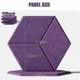 thumbnail image 4 of 12Pcs Self-Adhesive Acoustic Panel Hexagon Y-Lined Sound Proof Panel Noise Insulation High Density F, 4 of 5