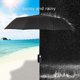 thumbnail image 4 of Paraguas plegable JM para hombre Negro, 4 of 5