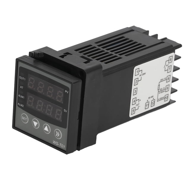 PID Temperature Controller, DC24V Dual Display Window Smart Thermostat SSR Output Lightweight for Packaging for Printing