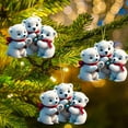 thumbnail image 3 of PuSpu Christmas Celebration Supplies 2D Christmas Decorations Hanging Ornaments Christmas Decorations Christmas Gifts Christmas Tree Ornaments Car Decorations Christmas Indoor/Outdoor Decoration, 3 of 5