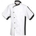 thumbnail image 2 of Short Sleeves Kitchen Chef Jacket for Men Women Coat Uniform Costume for Food Service Caterers and Culinary Professional, 2 of 3
