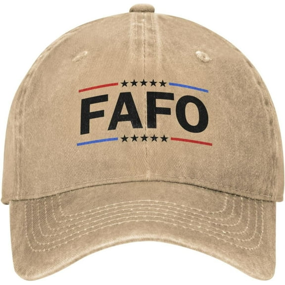 Fafo Hat F47 Around Find Out Baseball Cap Retro Adjustable Dad Caps