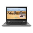 thumbnail image 3 of Restored Lenovo 300e (2nd Gen) 81M9 - Flip design - Intel Celeron - N4120 / up to 2.6 GHz - Windows 10 Pro National Academic - UHD Graphics 600 - 4 GB RAM - 128 GB SSD NVMe - 11.6" IPS touchscreen 1366 x 768 (HD) - Wi-Fi 5 - black - kbd: US, 3 of 16